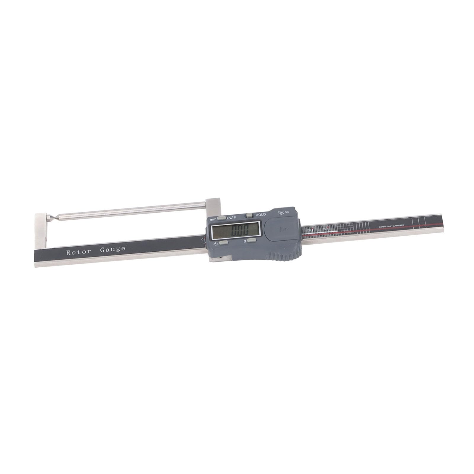 Medidor digital de rotor de freno Pantalla electrónica Espesor de pared Calibrador Vernier Acero inoxidable de grado industrial para pastillas de freno automotrices y medición de