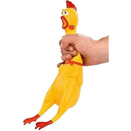Rubber Screaming Chicken Toy For Kids \u0026 