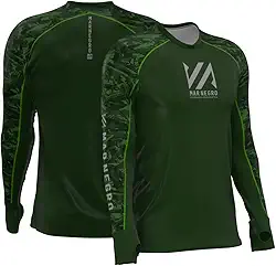 Camiseta de Pesca Masculina Premium Flex Proteção Uv 50+ - Mar Negro Camo Black G