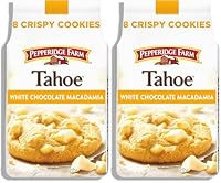 Pepperidge Farm Tahoe Crispy White Chocolate Macadamia Nut Cookies, 7.2 OZ Bag (8 Cookies) (Pack of 2)