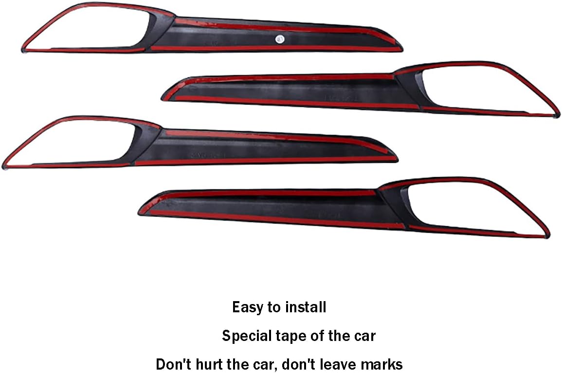 Car Accessories Fit for Mazda CX-5 CX5 2017 2018 2019 2020 2021 2022 2023 Interior Door Handle Bowls Frame Cover Trim (Carbon Fiber Style) ABS 4 PCS