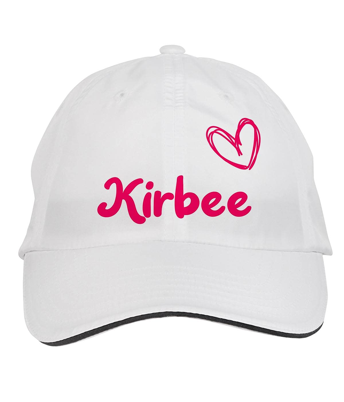 Makoroni - Kirbee Name Hat Adjustable Cap, DesI45 White