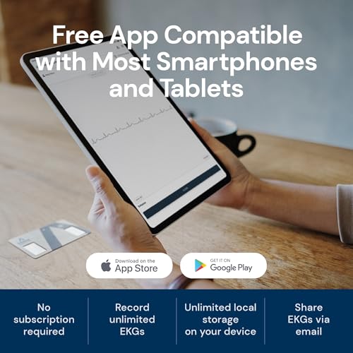 KardiaMobile Card Credit-Card Sized EKG, Medical-Grade & FDA-Cleared Personal Heart Monitor, Bluetooth Enabled, On-The-Go Check-Up Anywhere, Compatible with Most Smartphones, No Subscription Required - Image 5