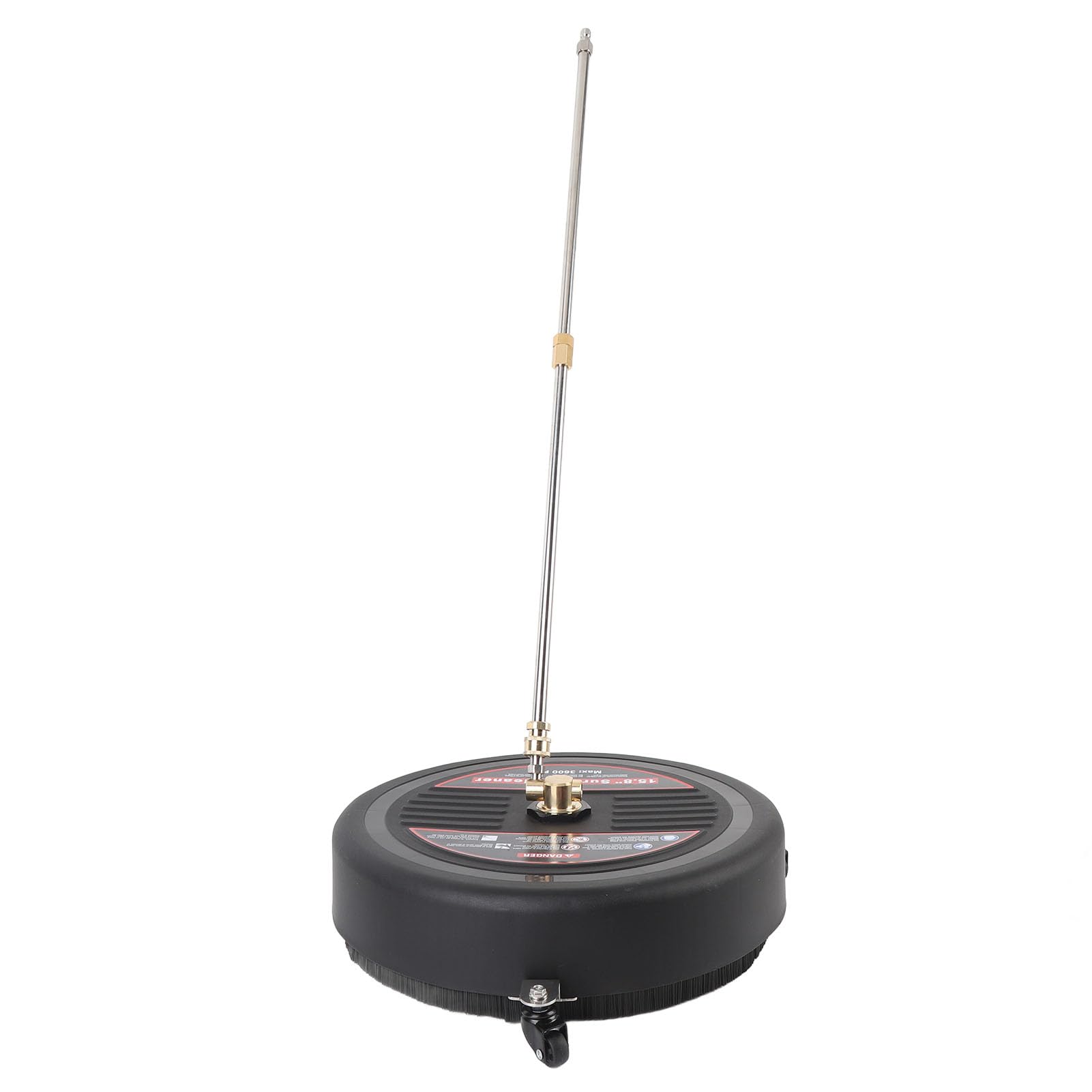 Limpiador de Superficies de Lavadora a Presión, Limpiador de Superficies de Lavadora Eléctrica de Acero Inoxidable de 15,8 Pulgadas, 3600 PSI, de Redondas con 3 Ruedas para Patio de Acera de