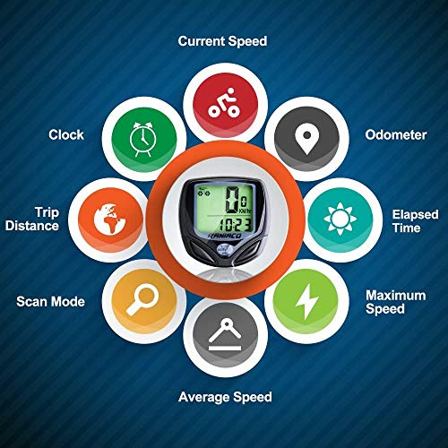 Bike Computer, Raniaco Original Wireless Bicycle Speedometer, Bike Odometer Cycling Multi Function- Premium Product Package, without batteries. Best for Bikers/Men/Women/Teens - Thumbnail 4