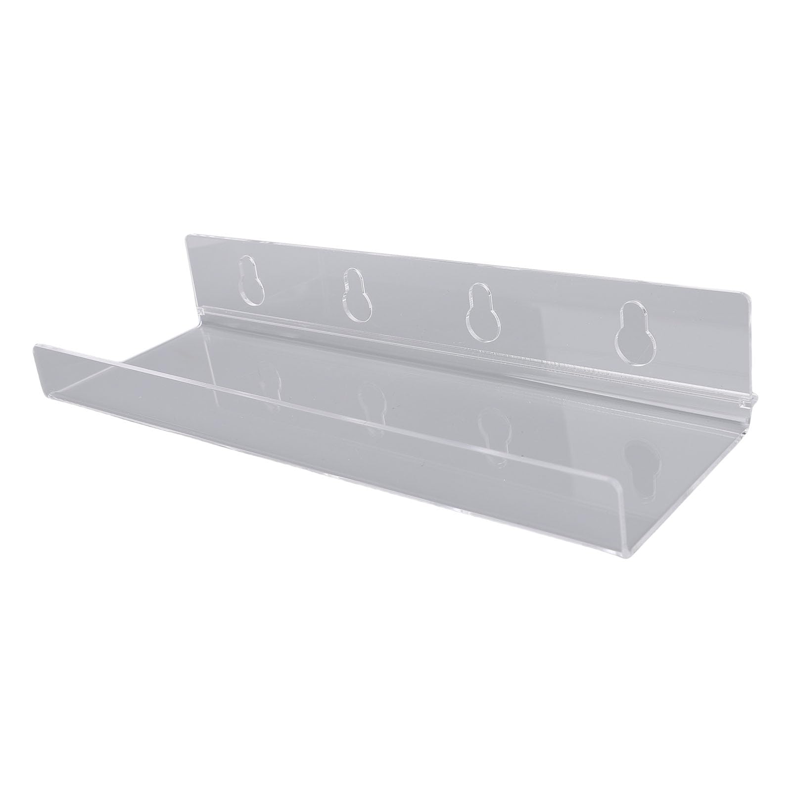 Akrylowe pływające półki na rośliny z przyssawkami 30 x 10 x 5 cm – przezroczysty wyświetlacz naścienny na rośliny domowe, sukulenty, dekoracja kuchni i łazienki