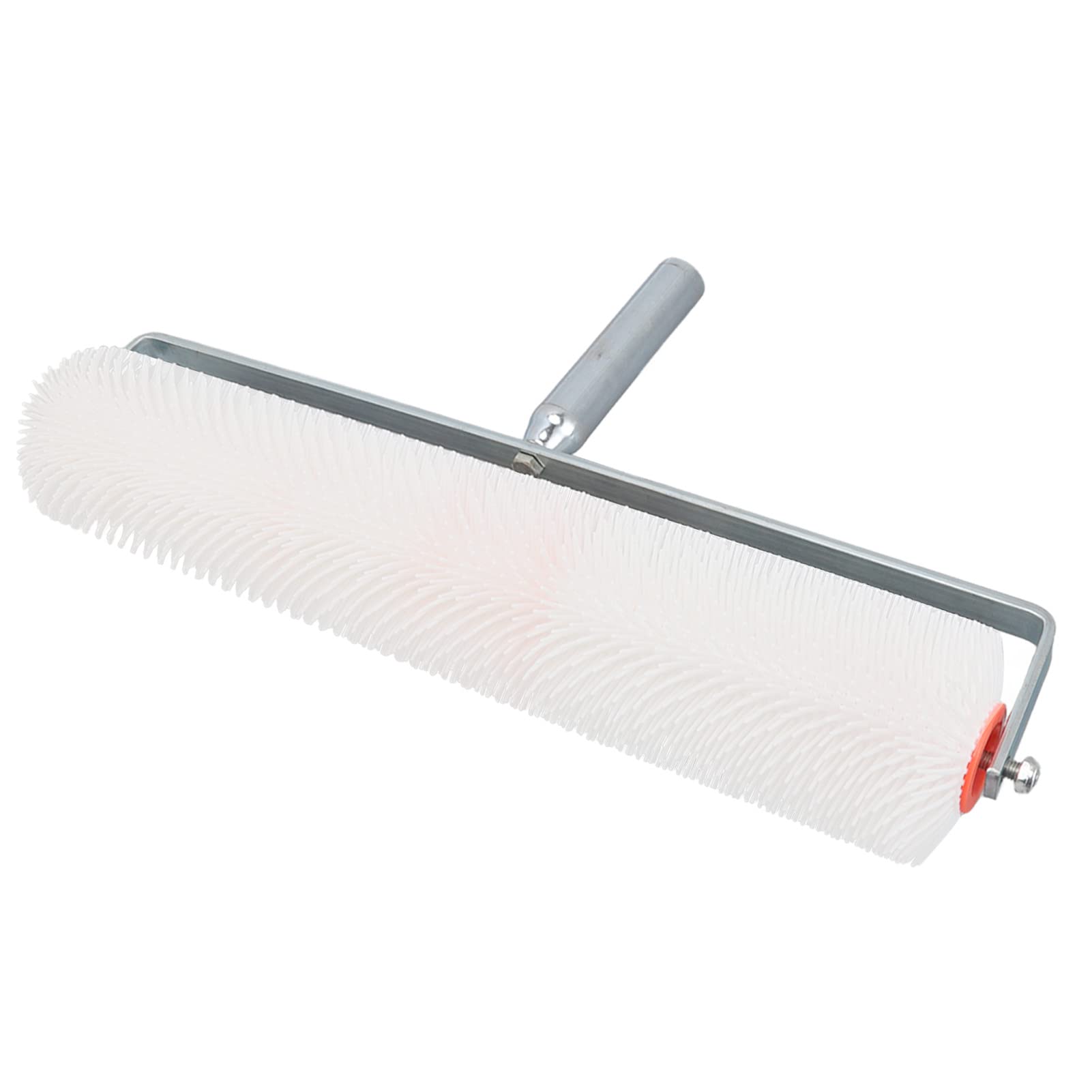 Samopoziomujący Wałek z Kolcami Odpieniającymi, Rama ze Stopu Aluminium 28 Mm i 49 Cm Kolce z Nylonu Wałek z Kolcami do Odpieniania Podłogi, Napowietrzający z Cementowymi z Korbowodem do