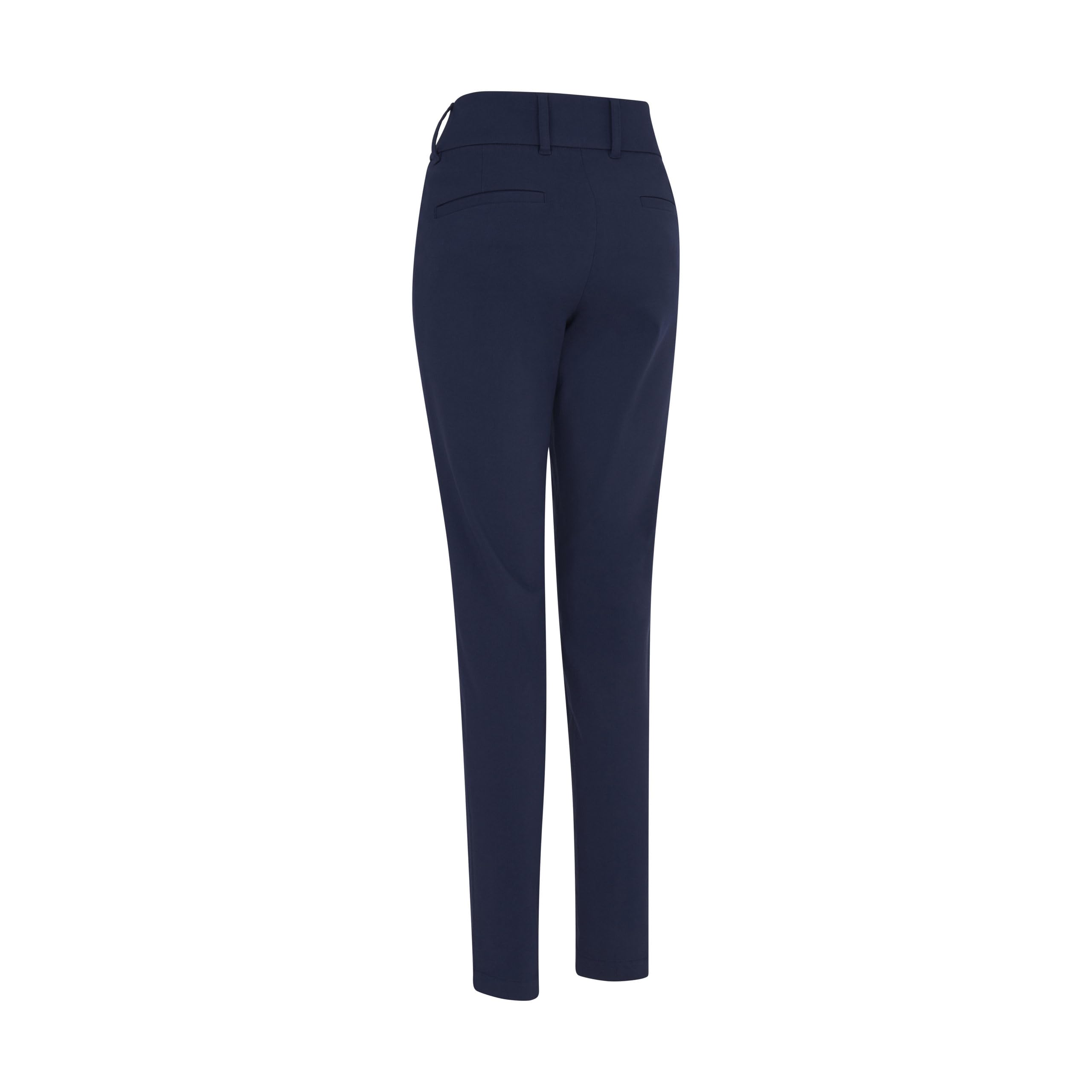 Callaway Apparel - Chev Pull On Pants with Stretch for Women, Pantaloni Senza Lacci Donna