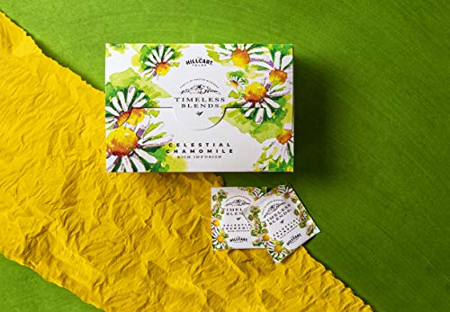 Image of Timeless Blends by The Hillcart Tales Celestial Chamomile Rich Infusion Herbal Tea Bags 100 Pieces, Premium Herbal Tea Leaves With Dried Chamomile Flower Flavoured, Natural Antioxidant, 200 gms