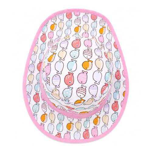 Image of VRITRAZ Sun Protection UPF50+ Bucket Hat Toddler Summer Beach Play Hats with Neck Flap for Girl, Boy, Kids Summer Hat, Bucket Hat for Kids Ages 3-10 Years