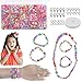 Produktbild Perlen zum Auffädeln DIY Perlen Set 500 Teiliges set - Armbänder Selber Machen Kinder Schmuck Schnurset, Buchstaben Perlenschmuck Schmuckbasteln, Geburtstagsgeschenk für Mädchen mit Box