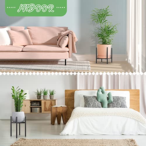 Dticon Adjustable Metal Plant Stand, Black Plant Stands Fit 8 To 12 Inches Pots, Mid Century Modern Corner Plant Stand, Heavy Duty Large Flower Single Tall Plants Holder For Indoor And Outdoor #TOP5