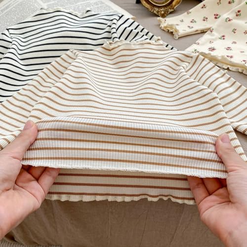 Infant Baby Girls Polka Dot Print Shirts Toddler Kids Cute Ruffle Sleeve Casual Sweatshirt Fall Winter Birthday Outfits2