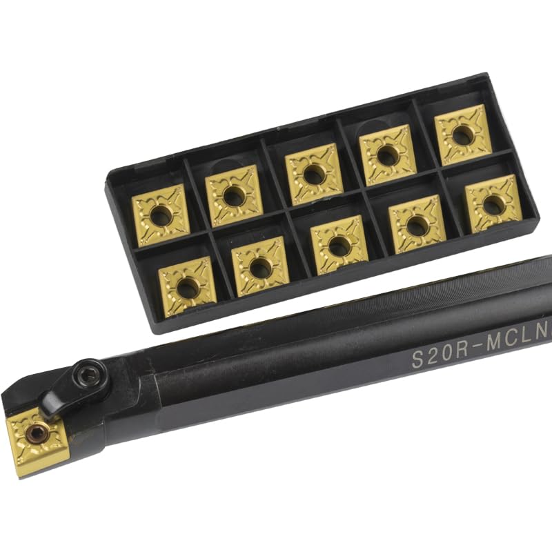 1pc S16Q-MCLNR12 S20R-MCLNR12 S25S-MCLNR12 Internal Turning Tool Holder CNMG12 Carbide Inserts Lathe Bar CNC Cutting Tools Set(No Insert)(S16Q-MCLNR12)