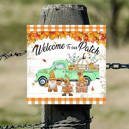 Panneau en bois Welcome to Our Patch aux finitions soignées - 6