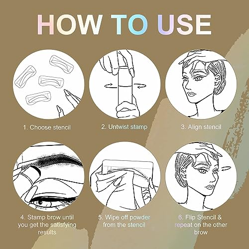 Image of Hairline Powder Stick,Pigmented Hair Shading Sponge Pen Hair Root Touch Cover Up Powder Professional Long Lasting Waterproof Hair Shadow Powder Fillers For Thinning Hair (Brown), 1 Count