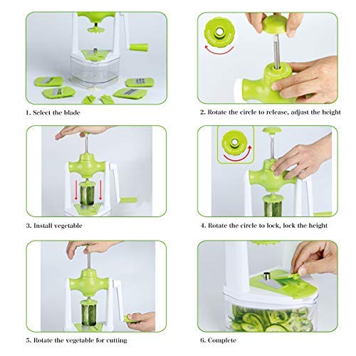 Taglia Verdure 9 in 1, Grattuggia Affetta Verdure