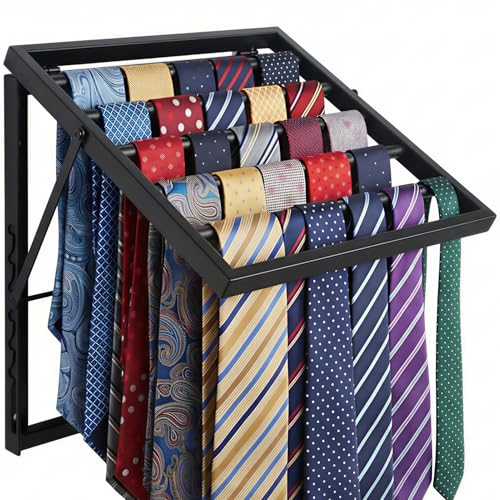 Wall Mounted Tie Rack Organizer