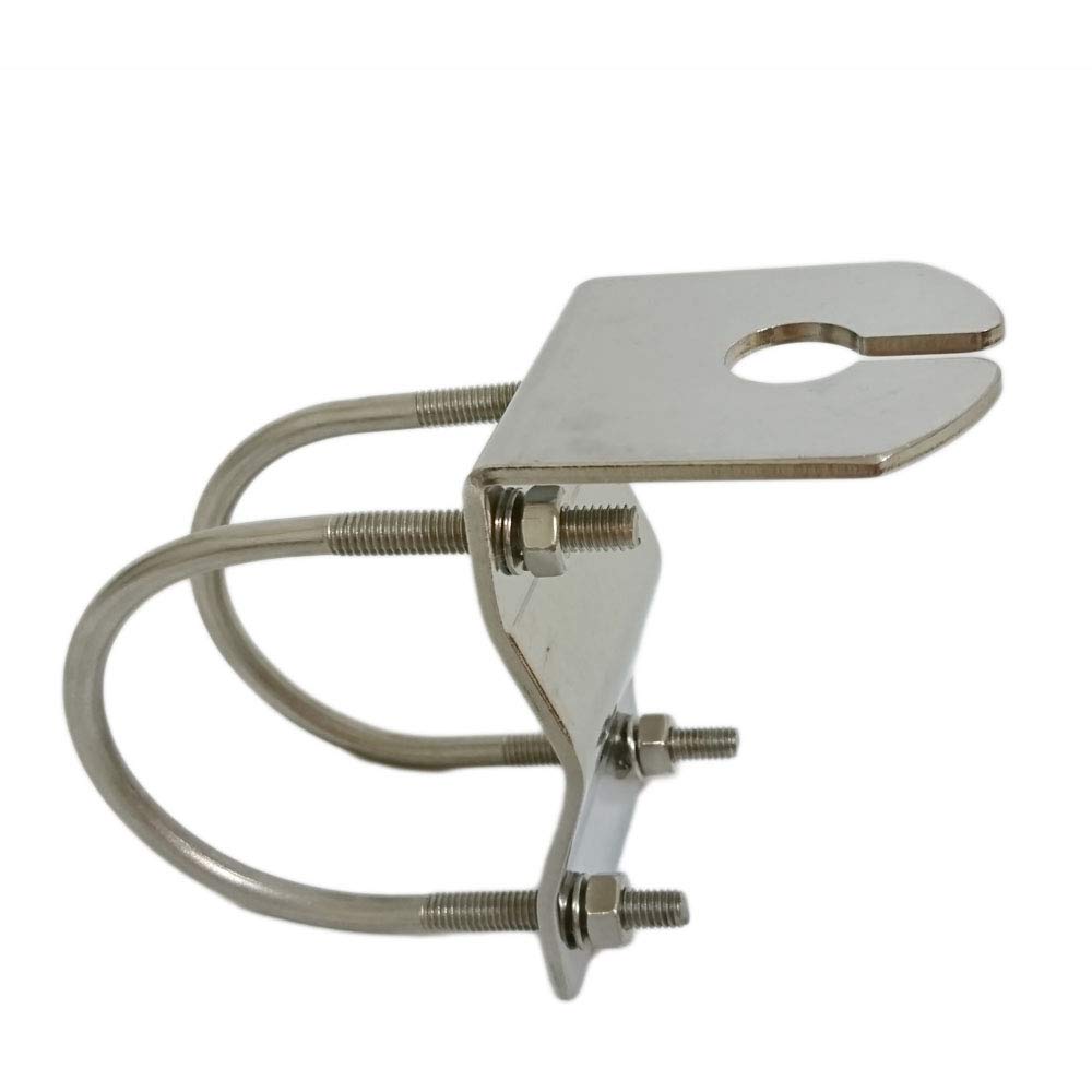 Staffa Di Montaggio A U Per Antenna – Acciaio Inox, Foro 16,2 Mm, Per Bull Bar Paraurti, Con Bulloni U, Per Antenne CB/UHF E Luci - 2