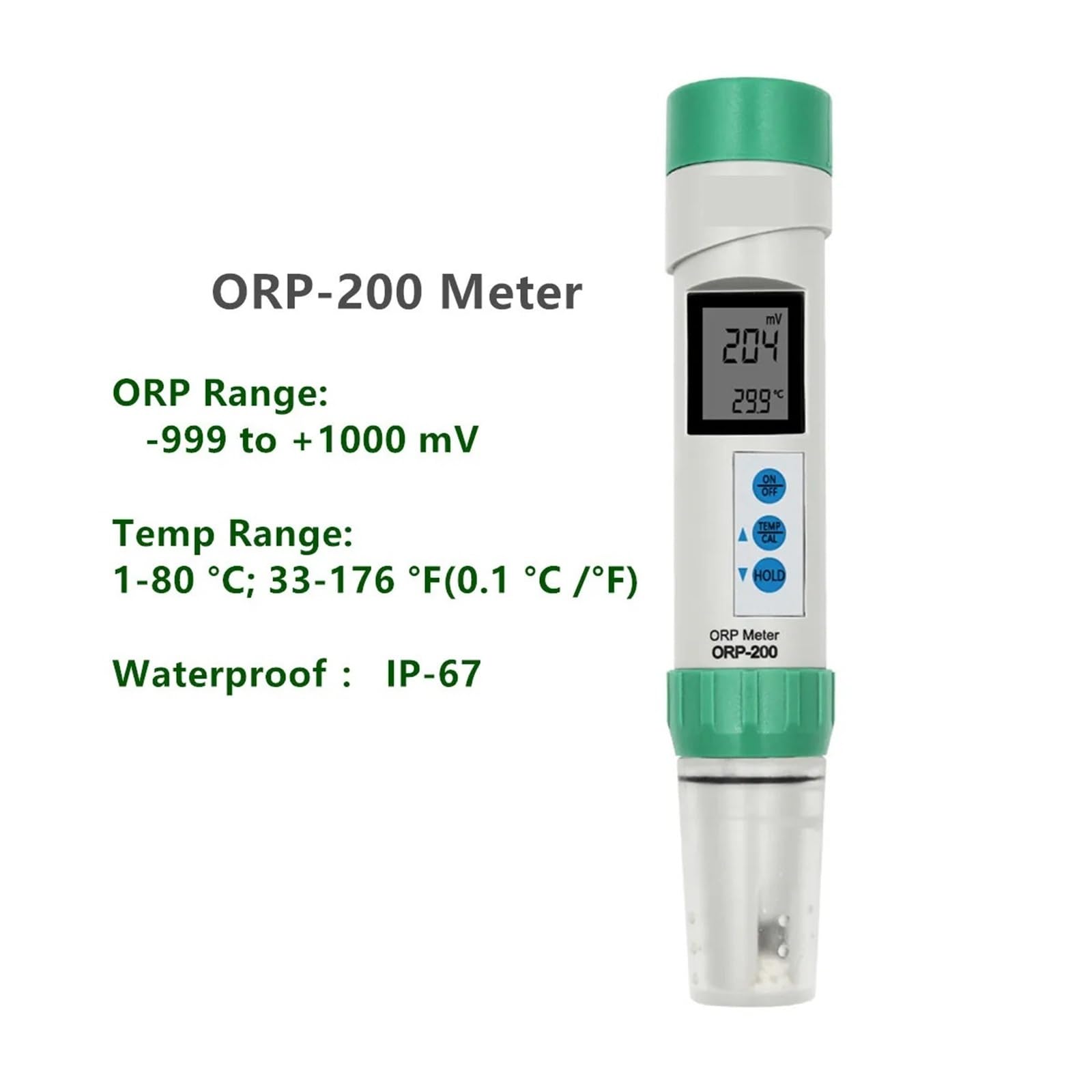 Medidor digital de ORP, pH y TDS, medidor temperatura, resistente al agua con calibración automática, portátil, COM-80/100/200/300/360, Monitor técnico