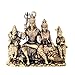 BEXCO Shiv Parivar Brass Idol, Hindu Deity Family Statue with Lord Shiva Parvati Ganesh Kartikeya, 4x2x4 Inches, Handcrafted Traditional Design, Weight 240 GMS