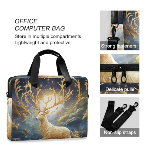 Bolsa maletín portátil para laptop ALAZA Golden Deer miniatura 5