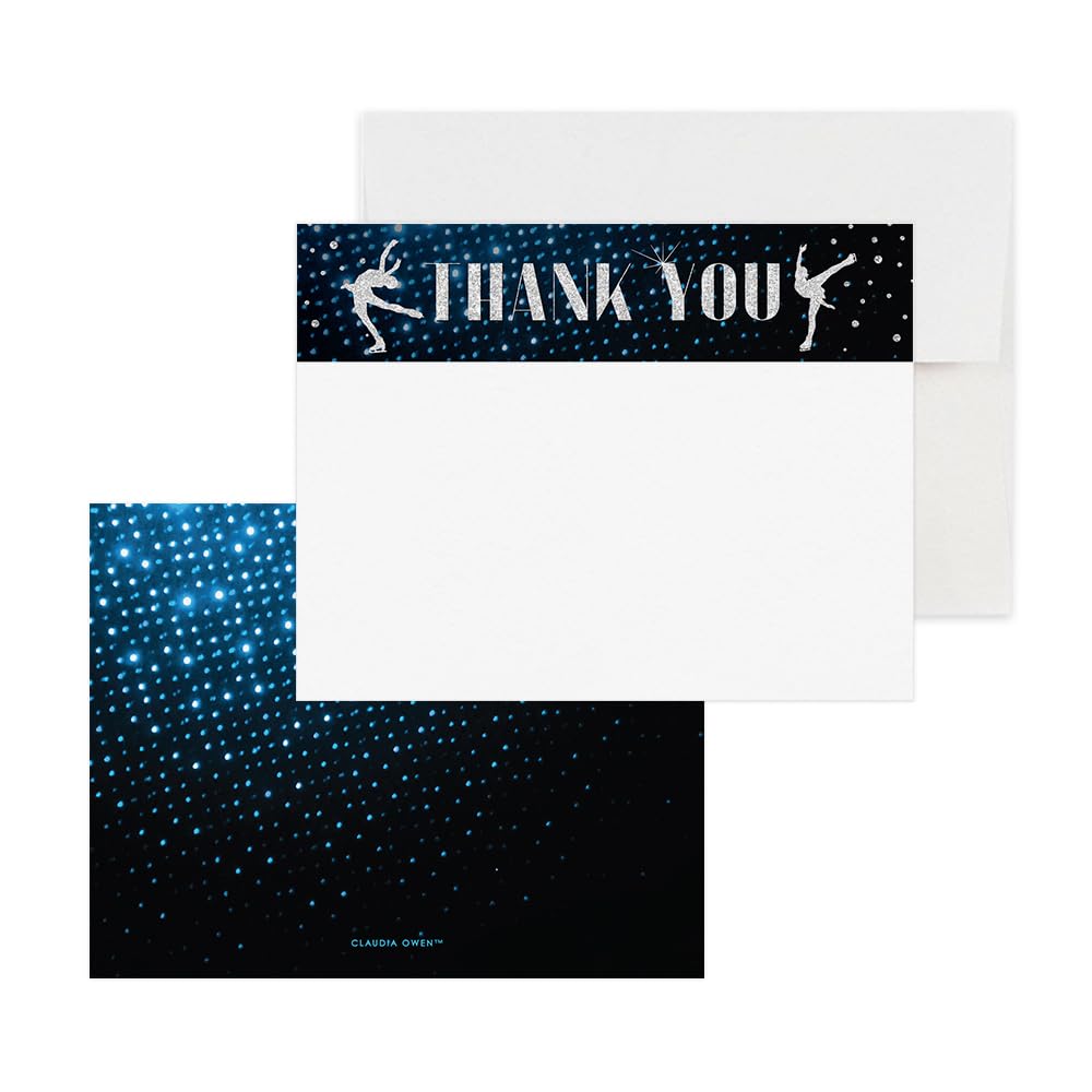 Winter Stationery, Personalized Ice Skating Note Cards, Gift for Figure Skaters