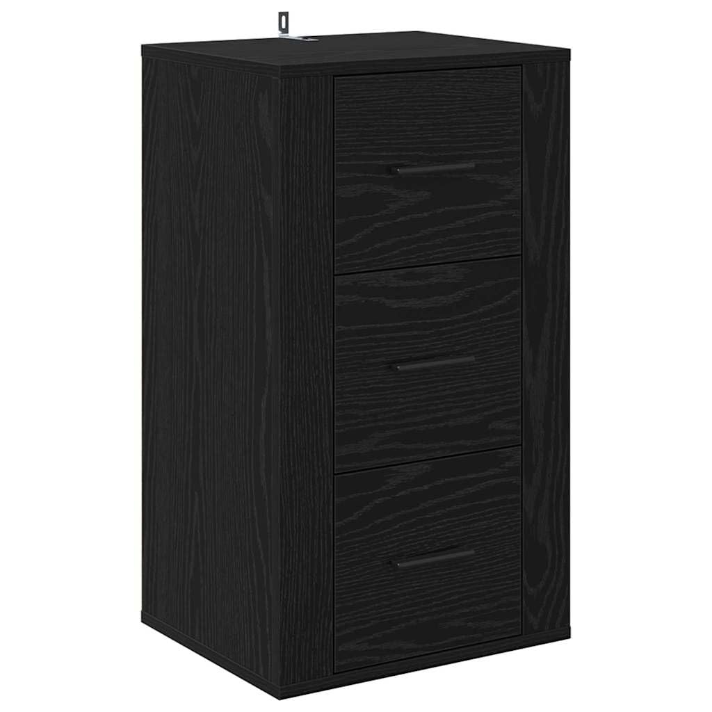 Générique Buffet avec tiroir Chêne Noir 40 x 33 x 70 cm Bois d'ingénierie,Meubles,Armoires & Meubles de Rangement,Buffets & bahuts,Noir,20.16 KG,881002