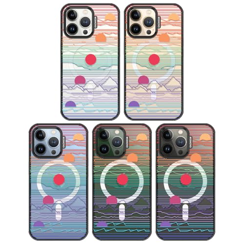 Coque iPhone 13 Pro Max MagSafe MOSNOVO antichoc motif coucher de soleil - 3