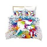 Sticker Superb Ropa de Cama para Niños Fútbol Pintado Dise
