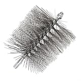 Cepillo de alambre de tubo, 50 mm/60 mm/120 mm, cepillo de limpieza de chimenea de alambre de acero para chimenea, caldera y estufa, resistente a altas temperaturas y flexible (60 mm)