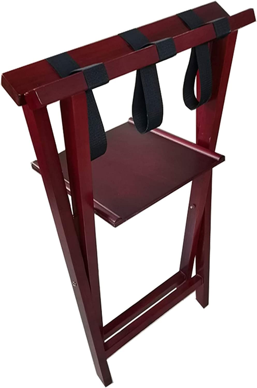 Porte-bagages pour chambre d'amis et support de rangement pliable double couche