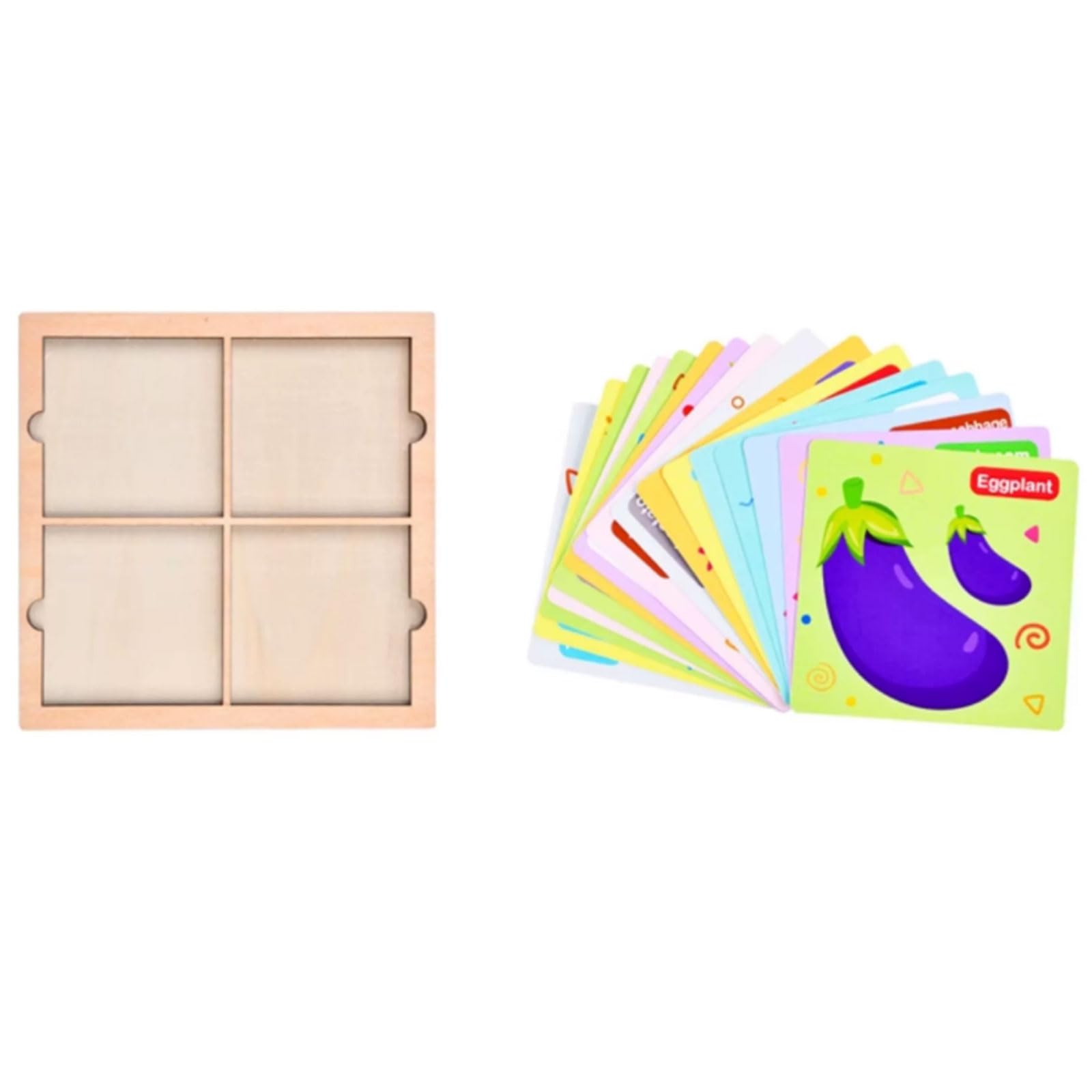 Ensemble Puzzle Bois Montessori