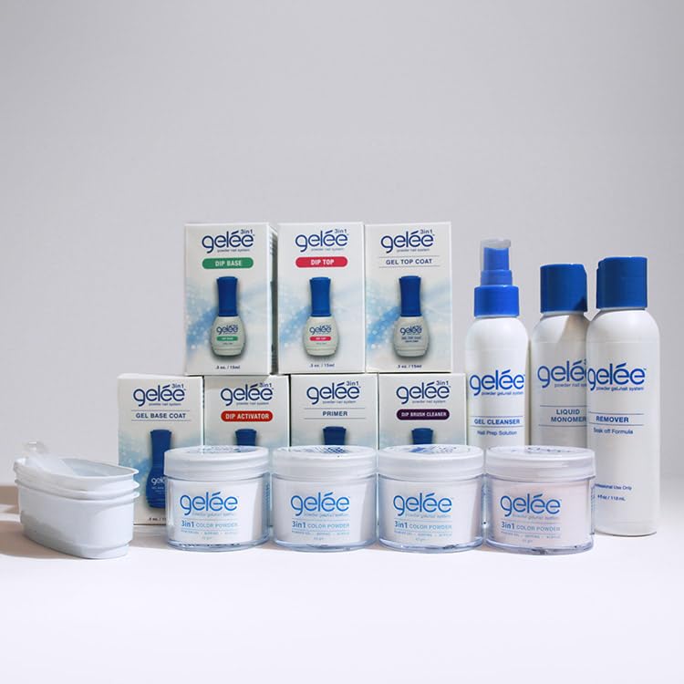 Kit maestro del sistema de uñas en polvo 3 en 1