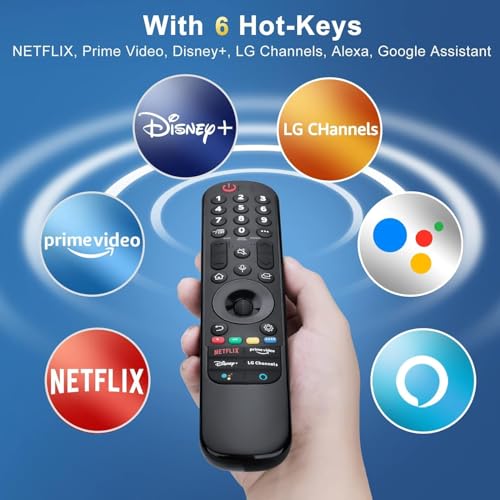 Image of ZdalaMit Compatible MR23GN Lg Tv Magic Remote Original Model AKB76043105 Suitable for Smart Android 4K FHD UHD OLED QLED 32 43 55 65 75 Inches Television