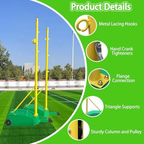 Freestanding Badminton Net Set with Weighted Base - Perfect for Backyard, Park, School & Indoor/Outdoor Use - Easy Setup, Durable & Stable for All Ages