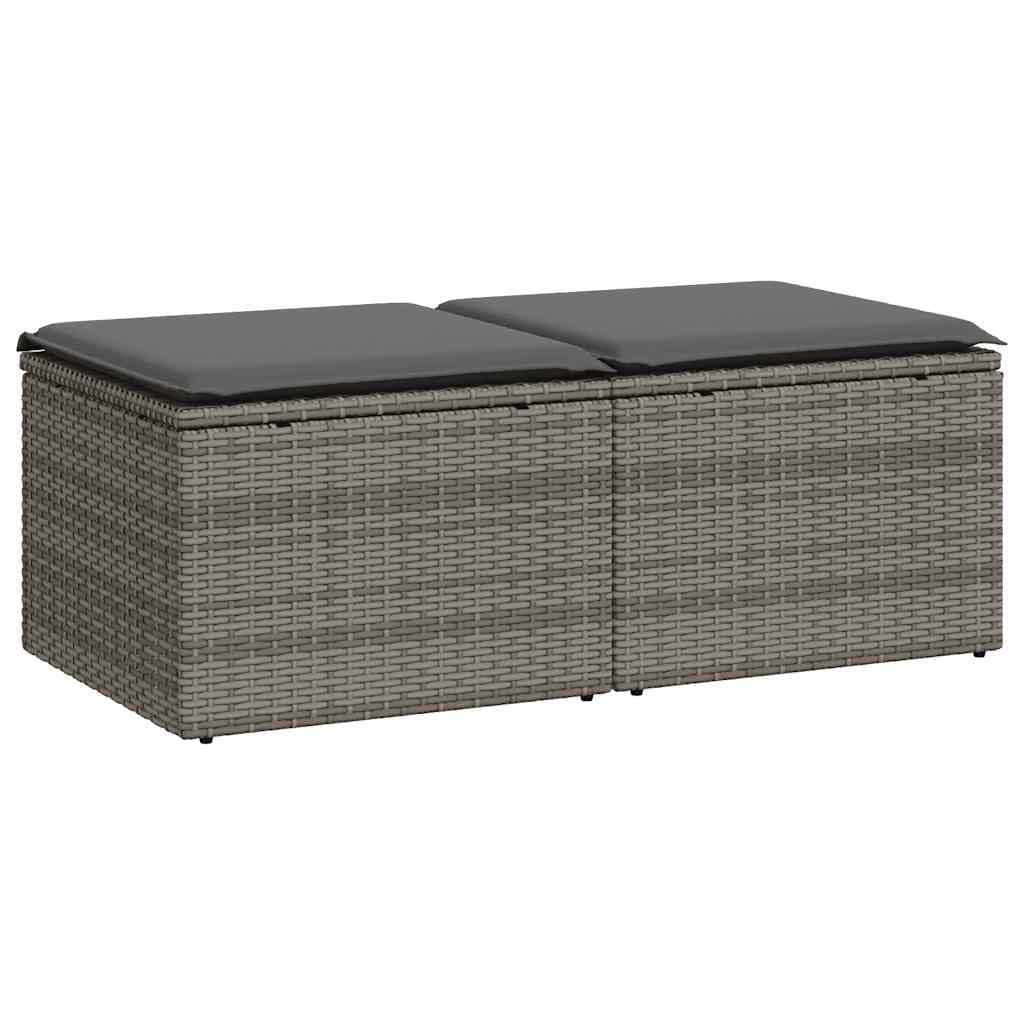 Canapé de jardin modulable en polyrotin haut de gamme et acacia