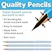Faber-Castell Grip Graphite Pencils & Accessories Set, Sky Blue – 3 Drawing Pencils (B), Pencil Set for Sketching and Drawing, Art Pencils for Kids, Sketching Supplies
