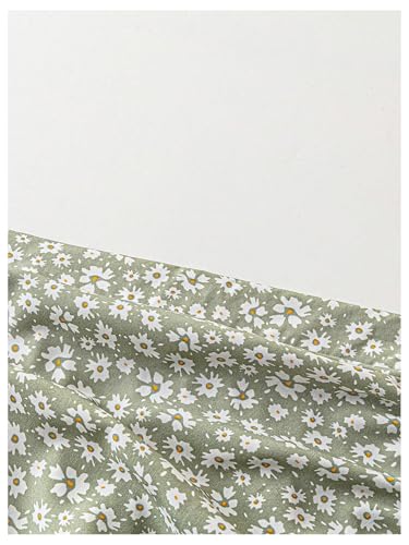 Verdusa Women's Plus Size Boho Floral Thigh Slit Long Skirt Ruched High Rise Skirts4