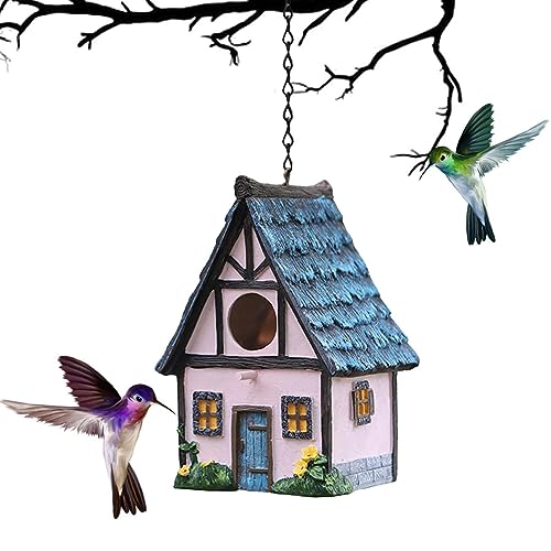 Maison colibri résine imperméable et résistante pour jardin extérieur
