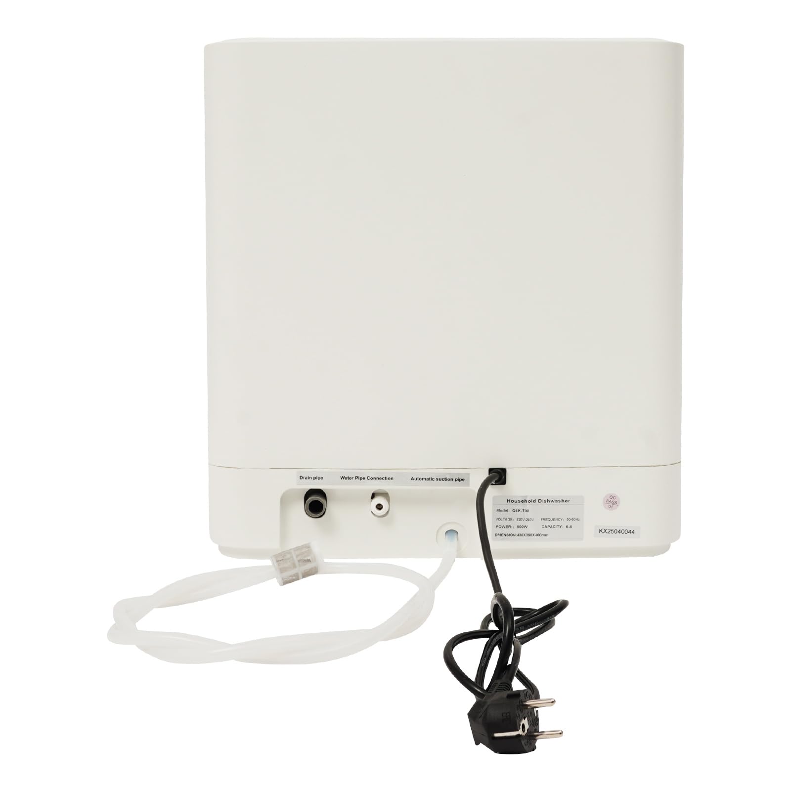 Lavastoviglie da tavolo Mini portatile da tavolo compatto 4 programmi di lavaggio Uv sterilizzazione e pulizia ad alta temperatura a 360° doppio spruzzo indicatore LED per appartamenti camper roulotte