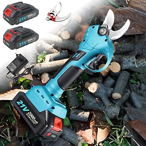 WEIWAN Tijeras de podar eléctricas inalámbricas 2 batería Cover