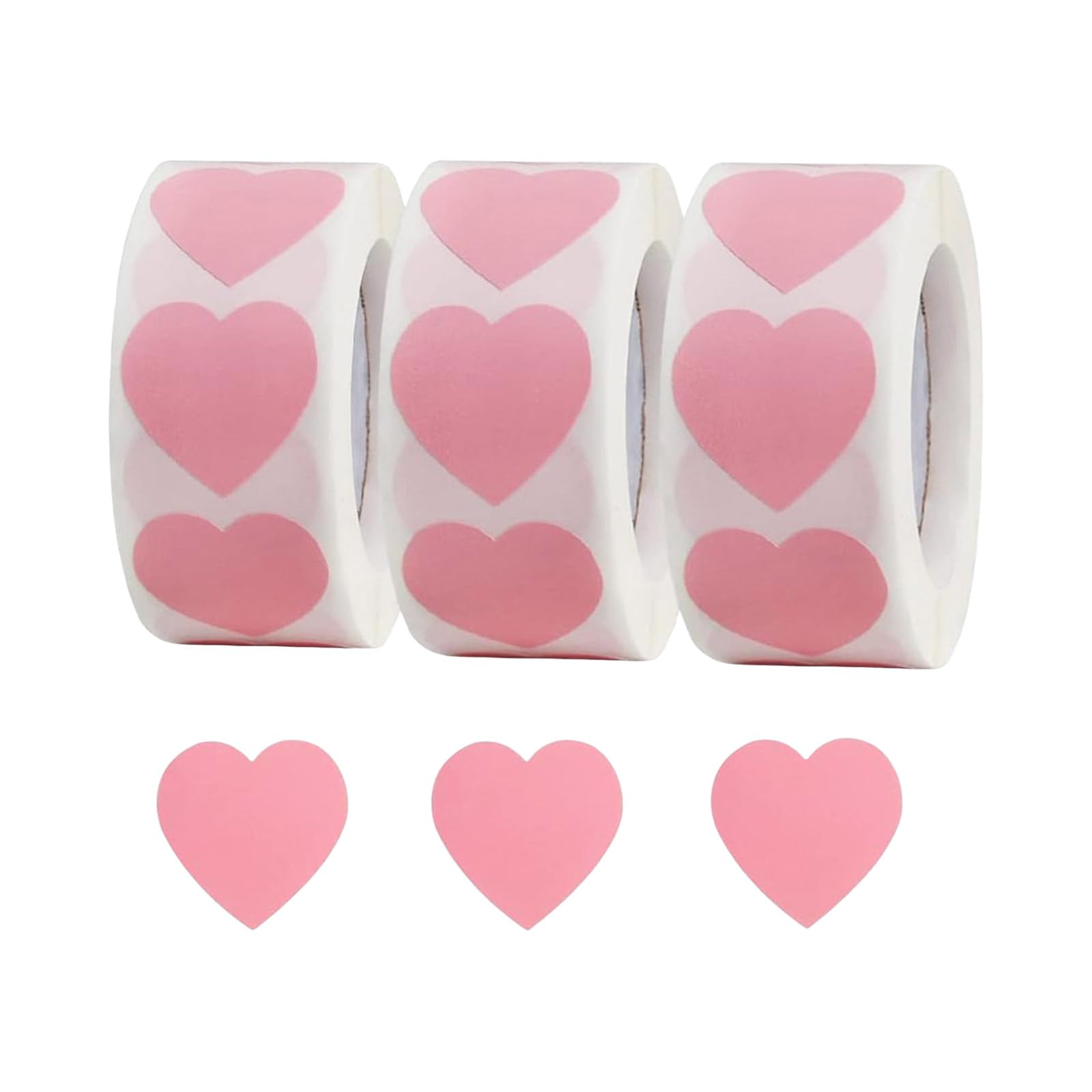 Tsophreniq 1500Counts Valentines Day Sticker Love Heart Sticker for Valentines Card Letter Envelope Self-Adhesive Wrapping Labels Adhesive