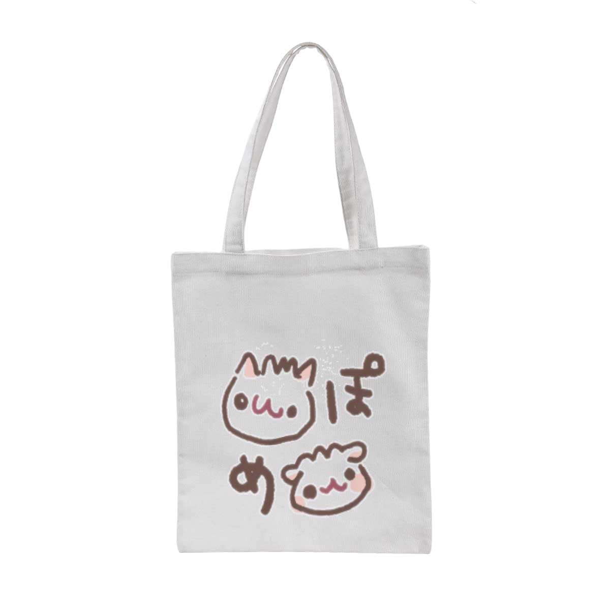 Amazon | ポメラニアンもち (手作り風) トートバッグ キャンバス 大
