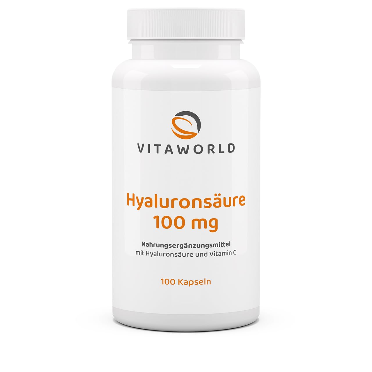 3er Pack Vita World Hyaluronsäure 100mg 300 Kapseln Apotheker-Herstellung - Vegan