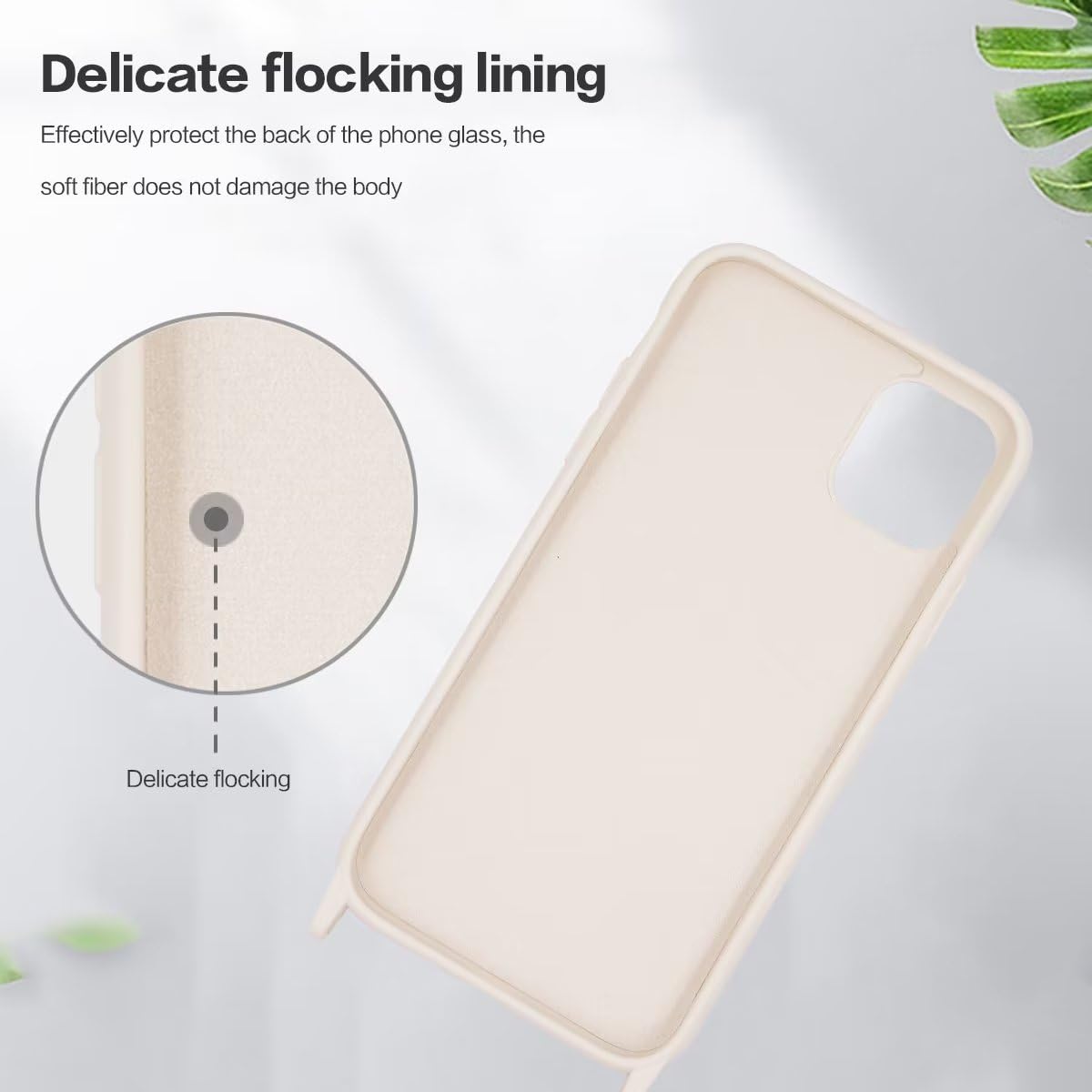 GoodcAcy Crossbody Lanyard Phone Case For IPhone 15, Silicone