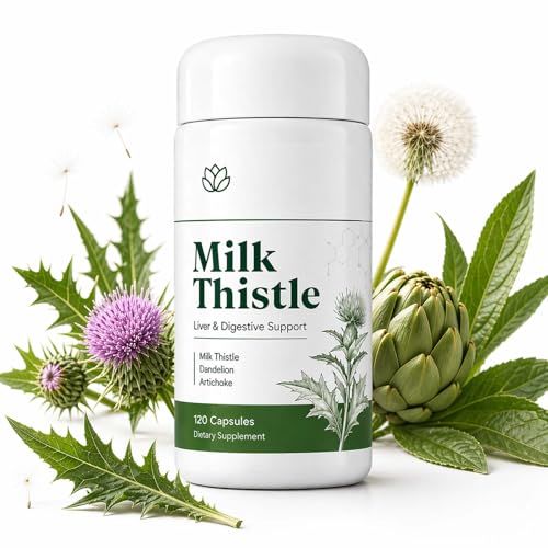 Milk Thistle Capsules with Inositol Turmeric Clove and Botanical Blend for Everyday Routine