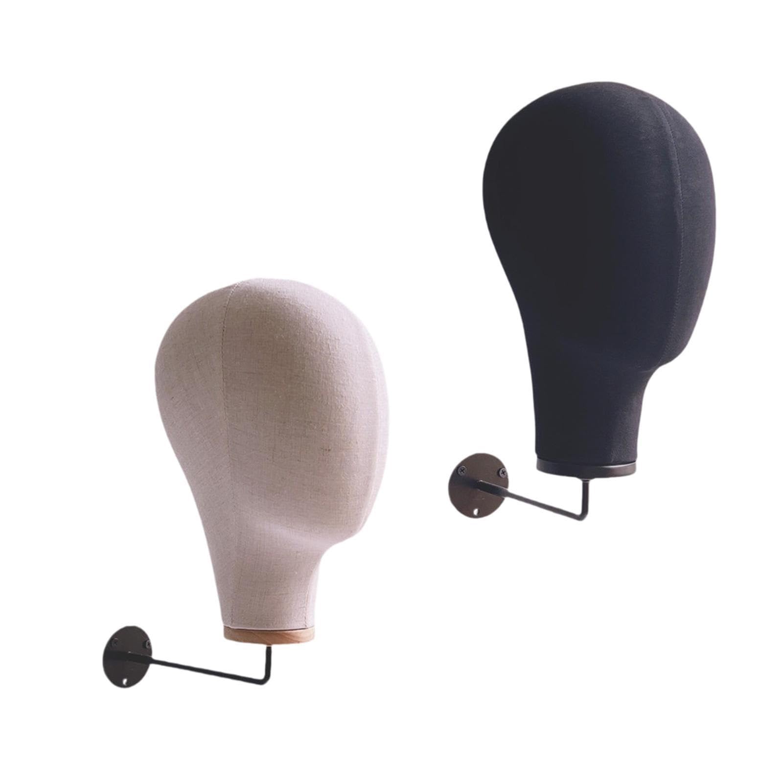 Espositore innovativo per testa di manichino, espositore per parrucche e cappelli, per centro commerciale e barbiere (nero)