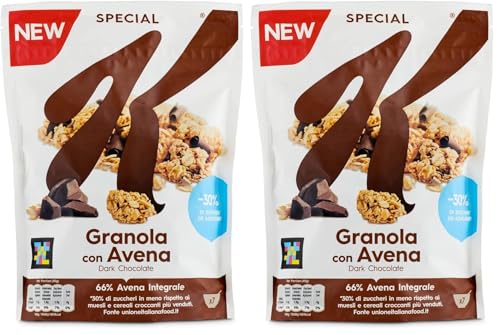 Kellogg's Special K Granola con avena y chocolate negro 320g (Paquete de 2)