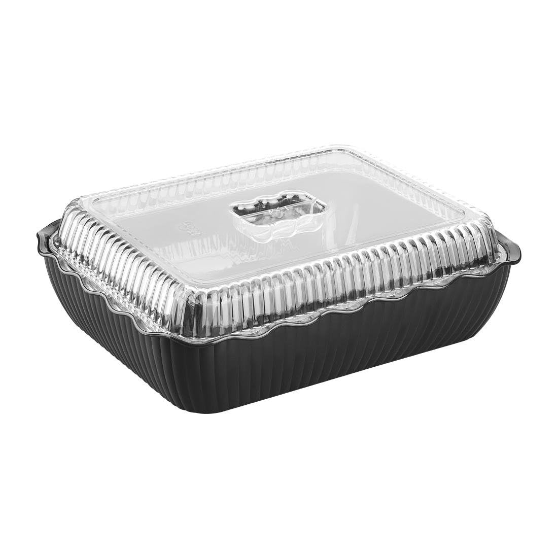 Olympia Kristallon Grand pot à salade Noir SAN, 4,25 l